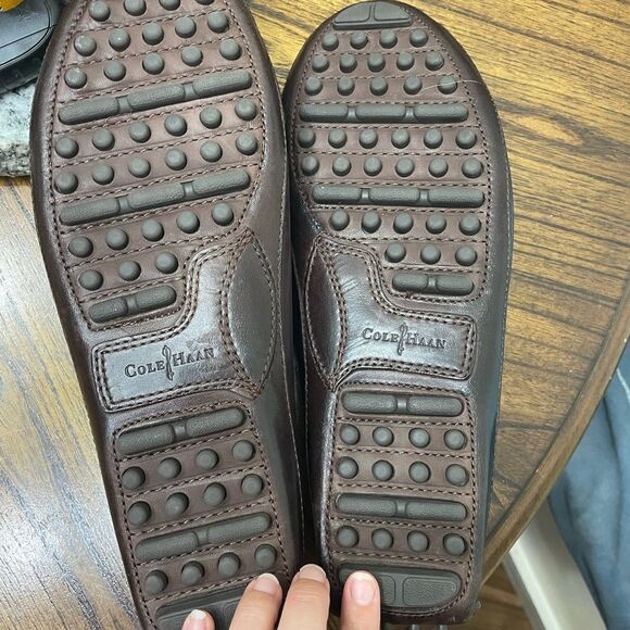 Cole Hann shoes Men\'s Grant Canoe Penny Loafer driver T Moro Dark Brown sz 10.5 main image 10
